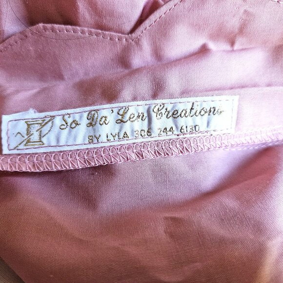 Size M Vintage 1980s Puff Sleeve Maxi Dress As Is - Picture 9 of 12